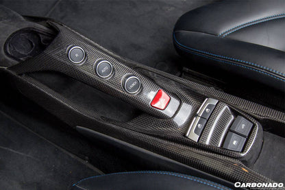 2015-2020 Ferrari 488 GTB Spyder OE Style Dry Carbon Fiber Bridge Control - Carbonado Aero