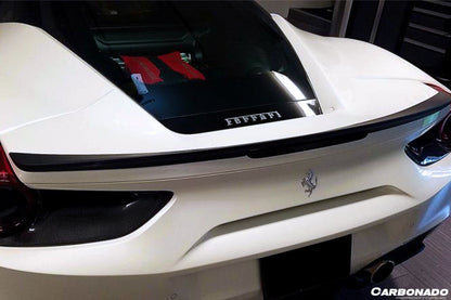 2015-2020 Ferrari 488 GTB Spyder BKSS Style Carbon Fiber Turnk Spoiler - Carbonado Aero