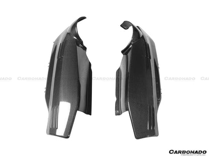 2015-2020 Ferrari 488 GTB/Spyder Dry Carbon Fiber Engine Replacement Cover - Carbonado Aero
