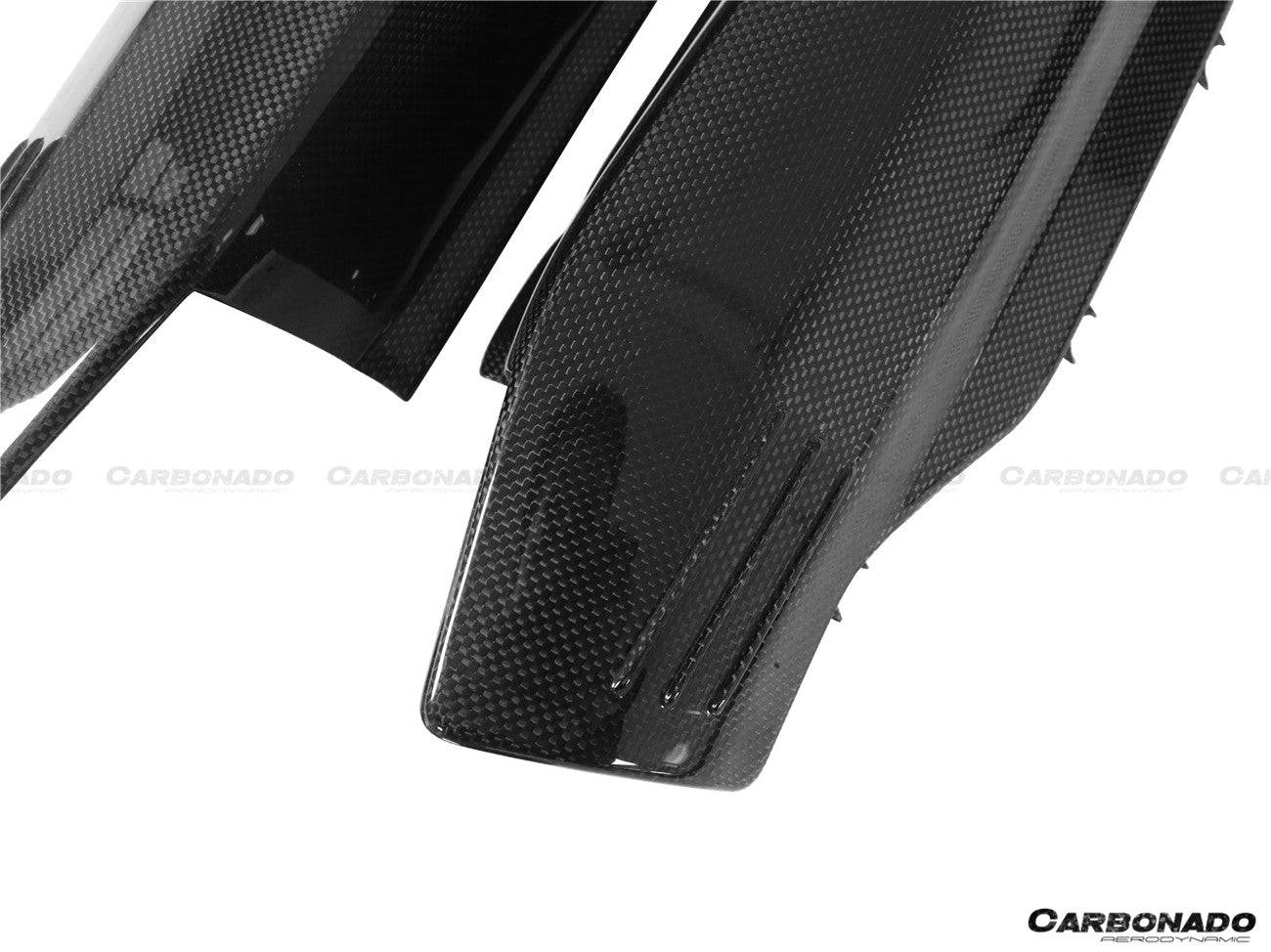 2015-2020 Ferrari 488 GTB/Spyder Dry Carbon Fiber Engine Replacement Cover - Carbonado Aero