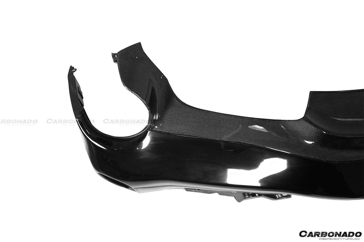 2018-2020 Ferrari 488 Pista OEM Style Part Carbon Fiber Rear Bumper - Carbonado Aero
