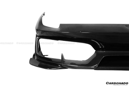 2018-2020 Ferrari 488 Pista OEM Style Part Carbon Fiber Front Bumper - Carbonado Aero