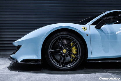 2015-2020 Ferrari 488 Pista/GTB/Spyder OEM Style Side Skirts - Carbonado Aero