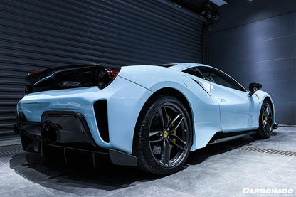 2015-2020 Ferrari 488 Pista & GTB & Spider OEM Style Side Skirts - Carbonado