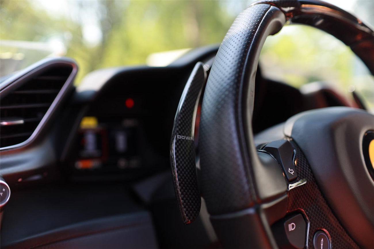 2015-2020 Ferrari 488 GTB & Spider OE Style Dry Carbon Fiber shift Paddle - Carbonado