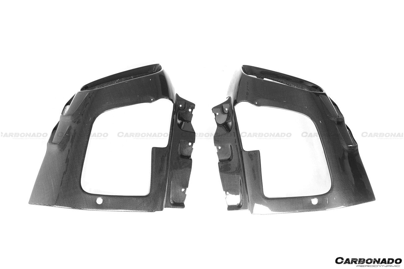 2018-UP Ferrari 812 Superfast MSY Style DRY Carbon Fiber Rear Diffuser w/ Light - Carbonado Aero