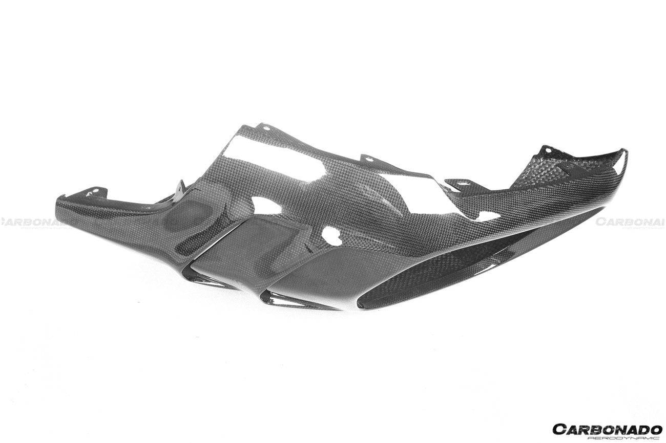 2018-UP Ferrari 812 Superfast MSY Style DRY Carbon Fiber Rear Diffuser w/ Light - Carbonado Aero