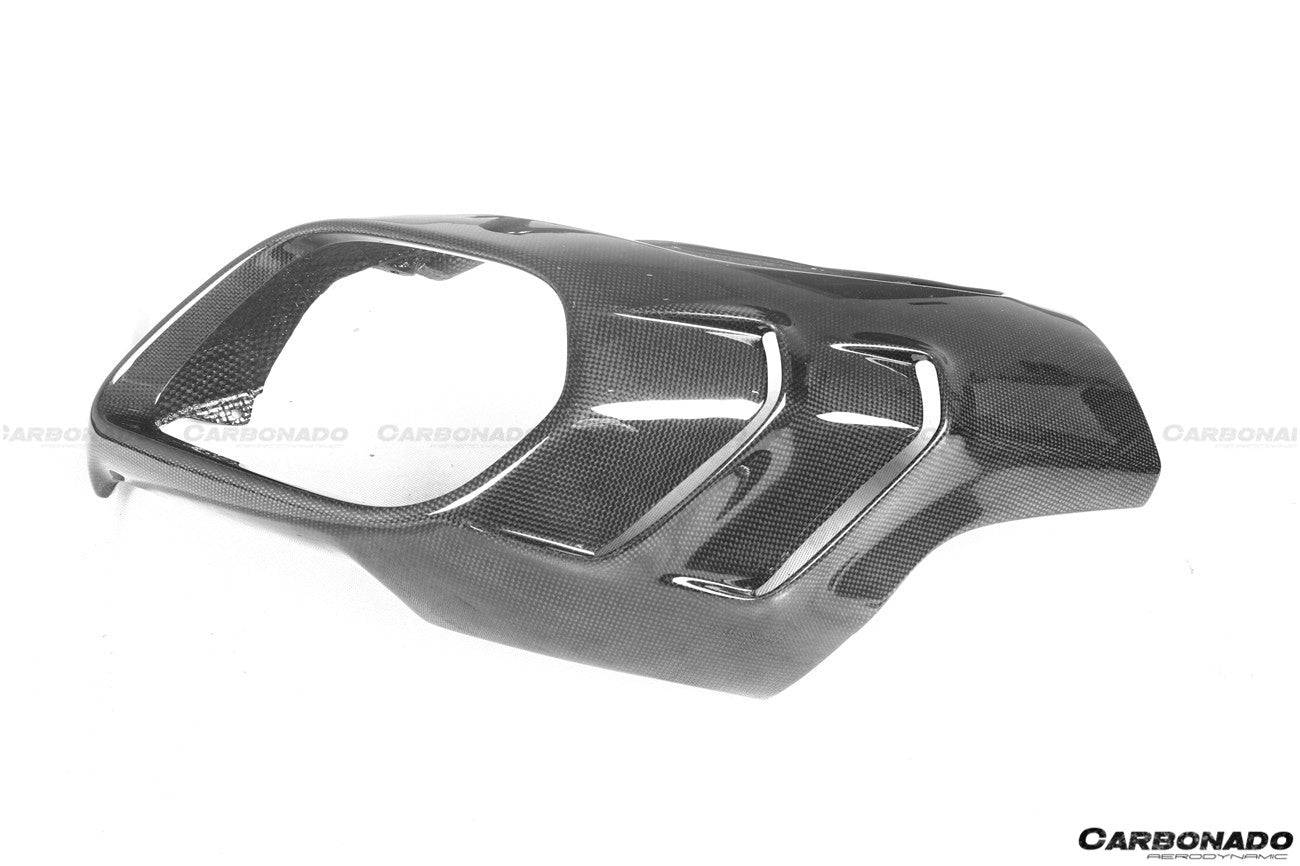 2018-UP Ferrari 812 Superfast MSY Style DRY Carbon Fiber Rear Diffuser w/ Light - Carbonado Aero