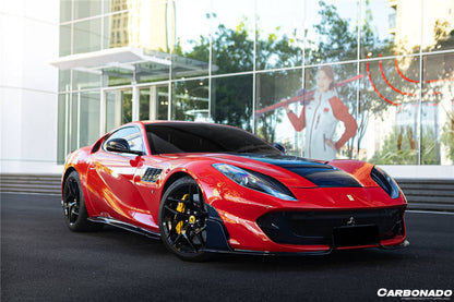 2018-UP Ferrari 812 Superfast & GTS MSY Style DRY Carbon Fiber Hood - Carbonado