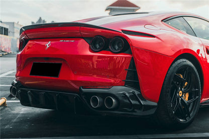 2018-UP Ferrari 812 Superfast MSY Style DRY Carbon Fiber Trunk Spoiler - Carbonado