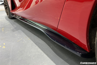 2018-UP Ferrari 812 Superfast /GTS MSY Style DRY Carbon Fiber Side Skirts - Carbonado Aero