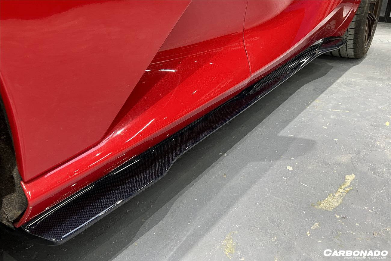 2018-UP Ferrari 812 Superfast /GTS MSY Style DRY Carbon Fiber Side Skirts - Carbonado Aero