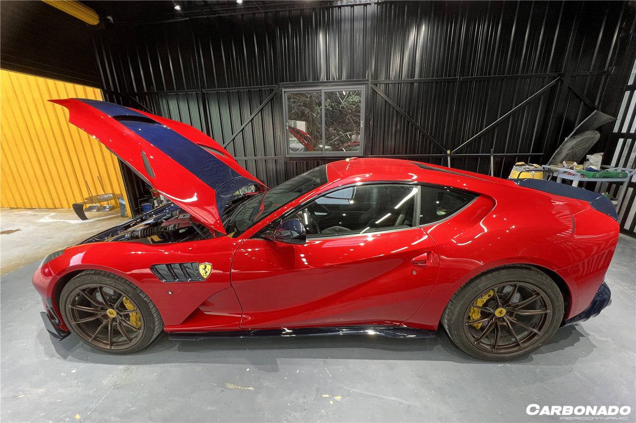 2018-UP Ferrari 812 Superfast /GTS MSY Style DRY Carbon Fiber Side Skirts - Carbonado Aero