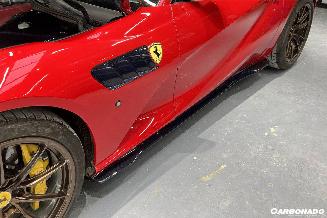2018-UP Ferrari 812 Superfast /GTS MSY Style DRY Carbon Fiber Side Skirts - Carbonado Aero