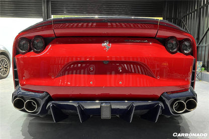 2018-UP Ferrari 812 Superfast MSY Style DRY Carbon Fiber Trunk Spoiler - Carbonado Aero