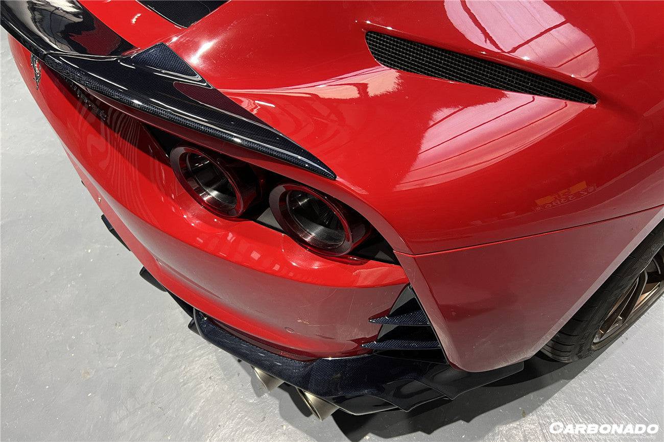 2018-UP Ferrari 812 Superfast MSY Style DRY Carbon Fiber Trunk Spoiler - Carbonado Aero