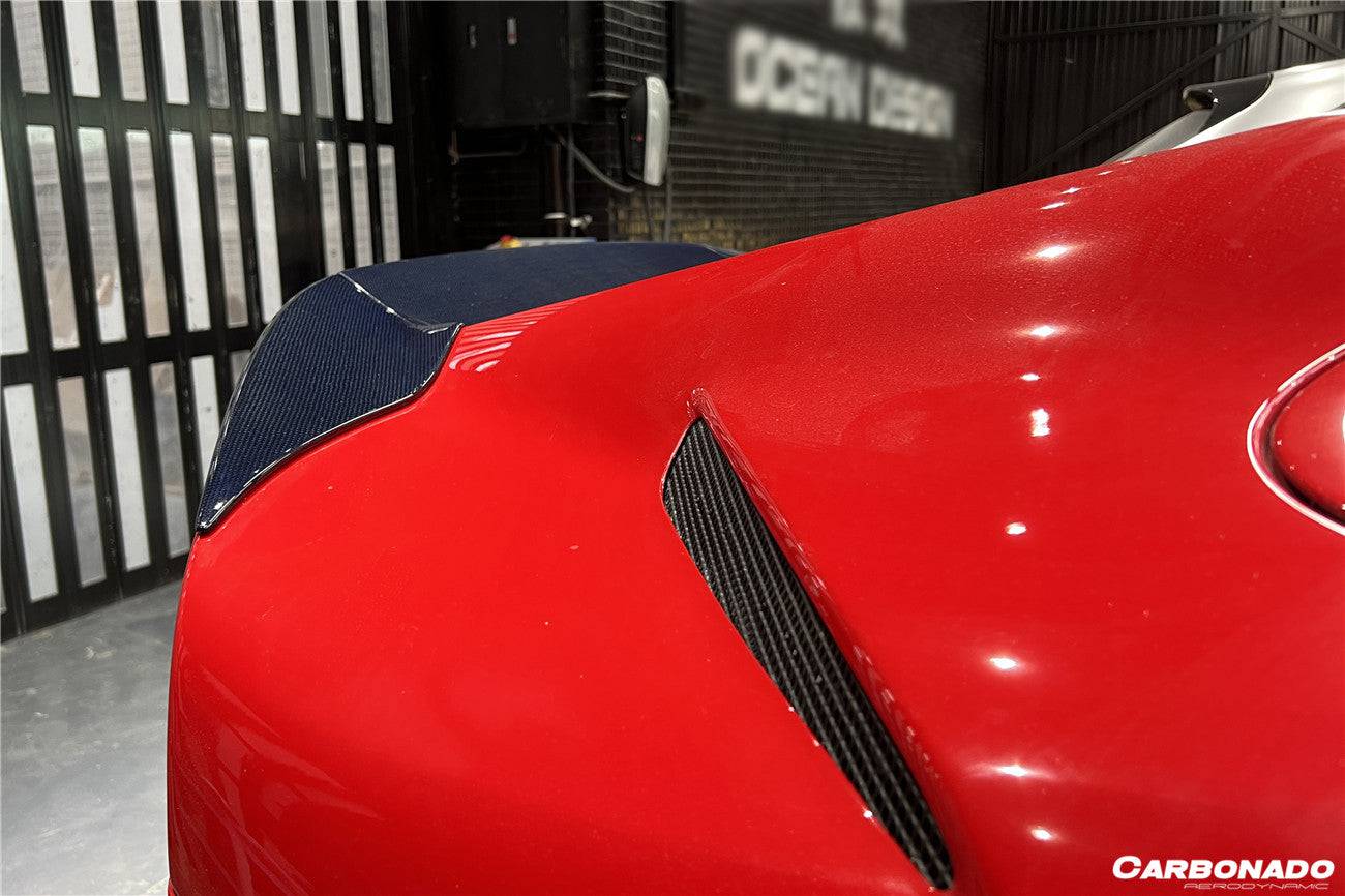 2018-UP Ferrari 812 Superfast MSY Style DRY Carbon Fiber Trunk Spoiler - Carbonado Aero