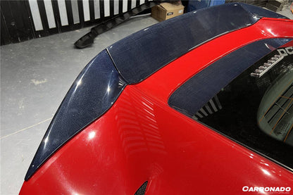2018-UP Ferrari 812 Superfast /GTS OE Style DRY Carbon Fiber Rear Bonnet Lower Insert - Carbonado Aero