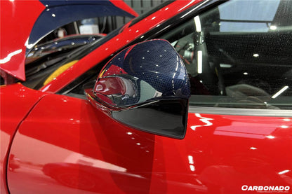 2018-UP Ferrari 812 Superfast /GTS MSY Style DRY Carbon Fiber Mirror Housing - Carbonado Aero