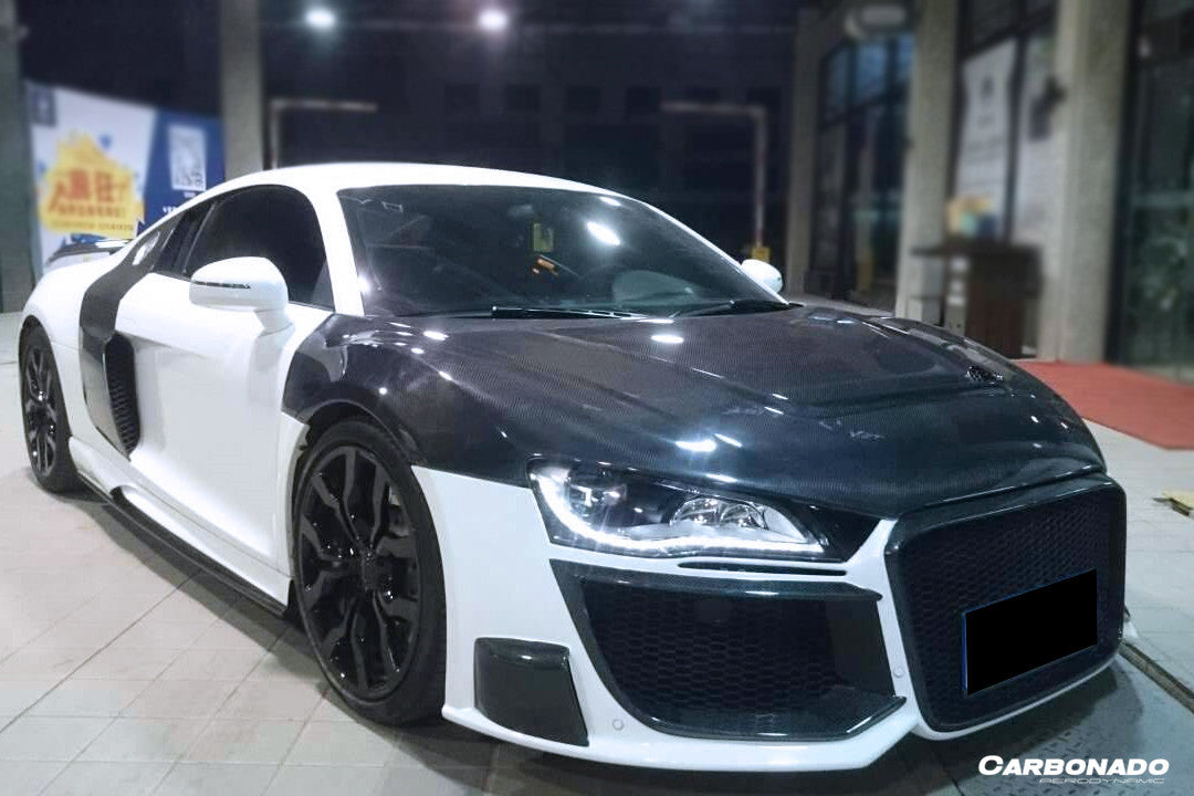 2006-2015 Audi R8 Coupe & Spyder P Style Carbon Fiber Hood