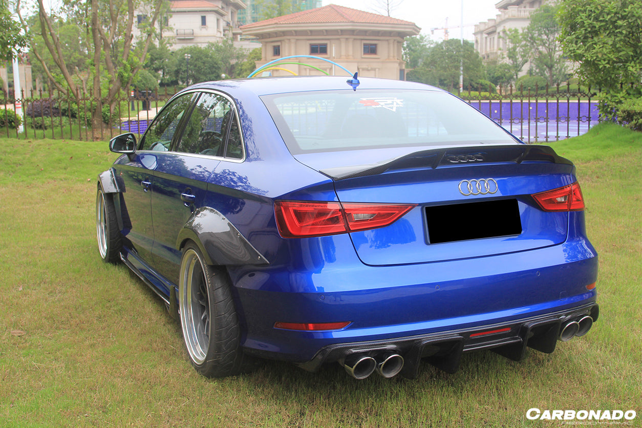2013-2020 Audi S3  A3  RS3 8V Sedan RT Style Carbon Fiber Trunk Spoiler