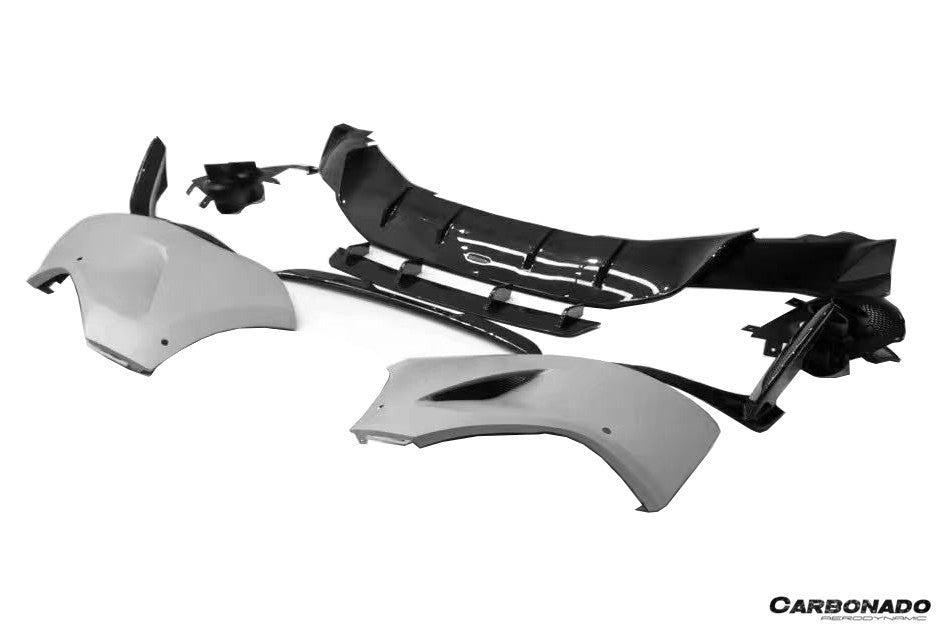 2021-2024 Aston Martin DBX 707 Style Dry Carbon Fiber Rear Bumper with  Exhaust tips