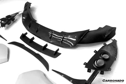 2021-2024 Aston Martin DBX 707 Style Dry Carbon Fiber Front Bumper With Lights