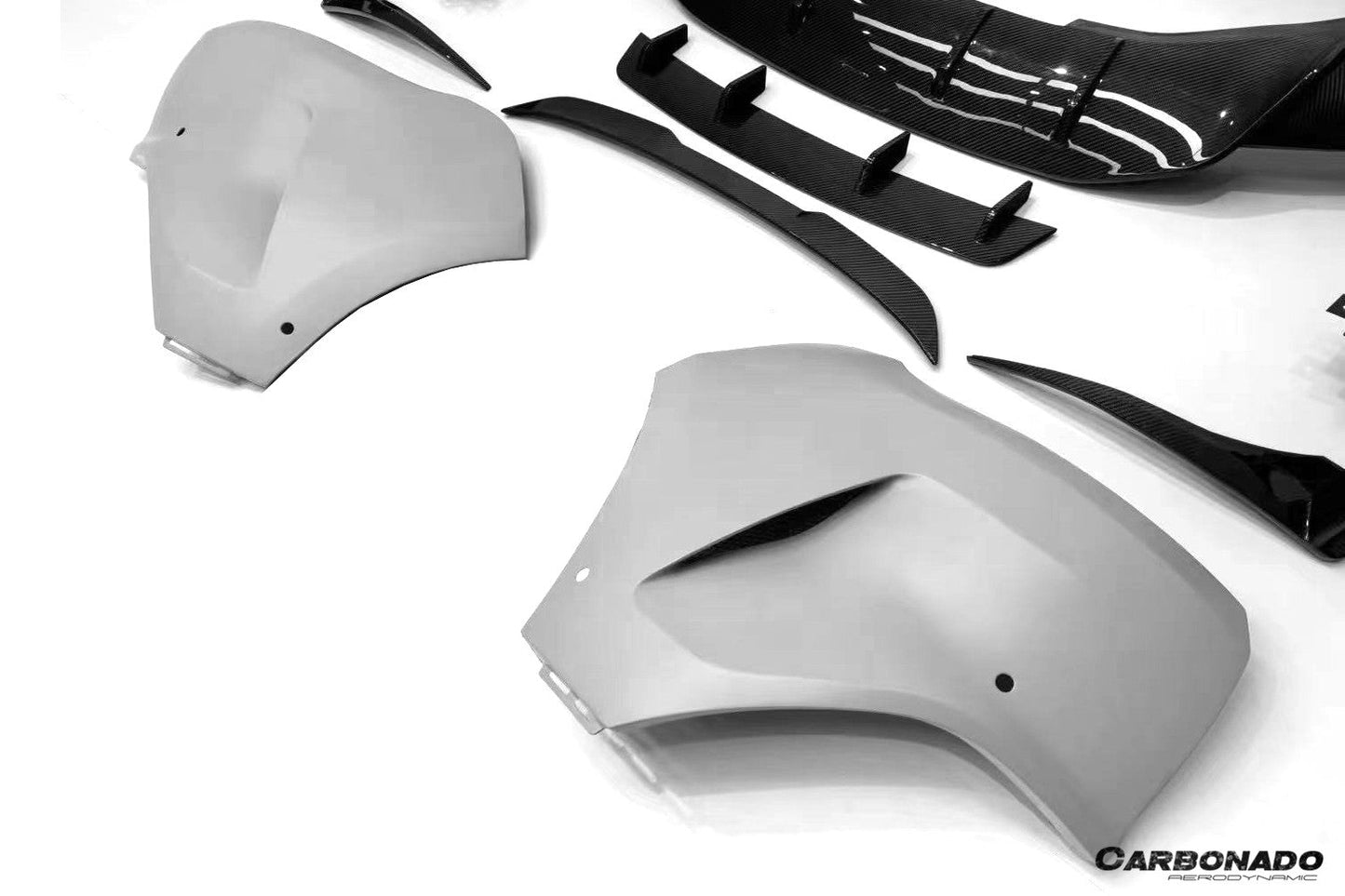 2021-2024 Aston Martin DBX 707 Style Dry Carbon Fiber Front Bumper With Lights