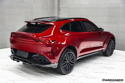 2021-2024 Aston Martin DBX 707 Style Dry Carbon Fiber Rear Bumper w & Exhaust tips