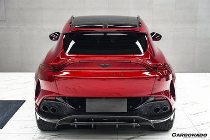 2021-2024 Aston Martin DBX 707 Style Dry Carbon Fiber Rear Bumper w & Exhaust tips