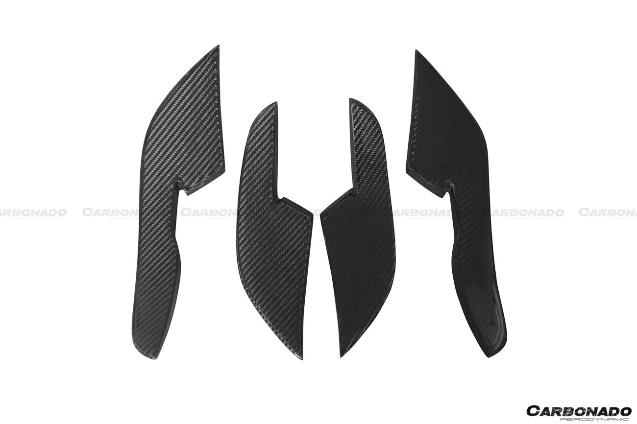2013-2018 Audi RS6 Avant BS Style Carbon Fiber Front Bumper Canards