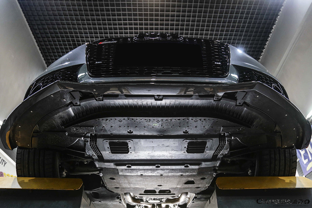 2013-2018 Audi RS6 Avant BS Style Carbon Fiber Front Bumper Canards