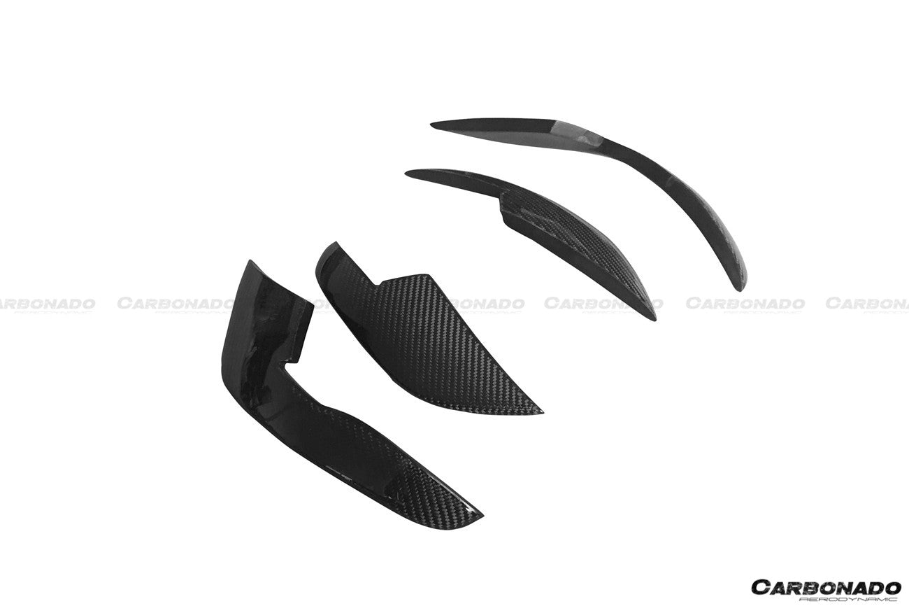 2013-2018 Audi RS6 Avant BS Style Carbon Fiber Front Bumper Canards