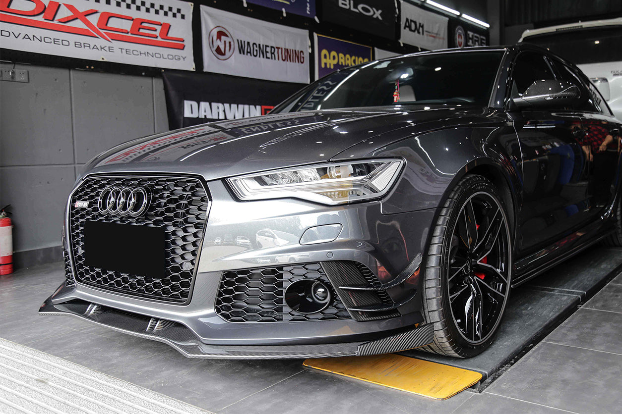 2013-2018 Audi RS6 Avant BS Style Carbon Fiber Front Lip
