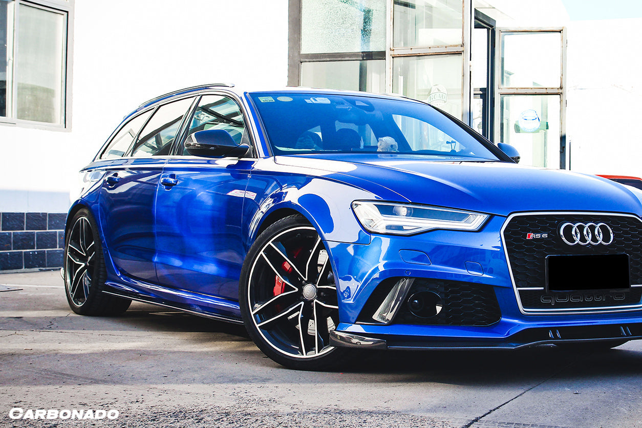 2013-2018 Audi RS6 Avant BS Style Carbon Fiber Front Lip