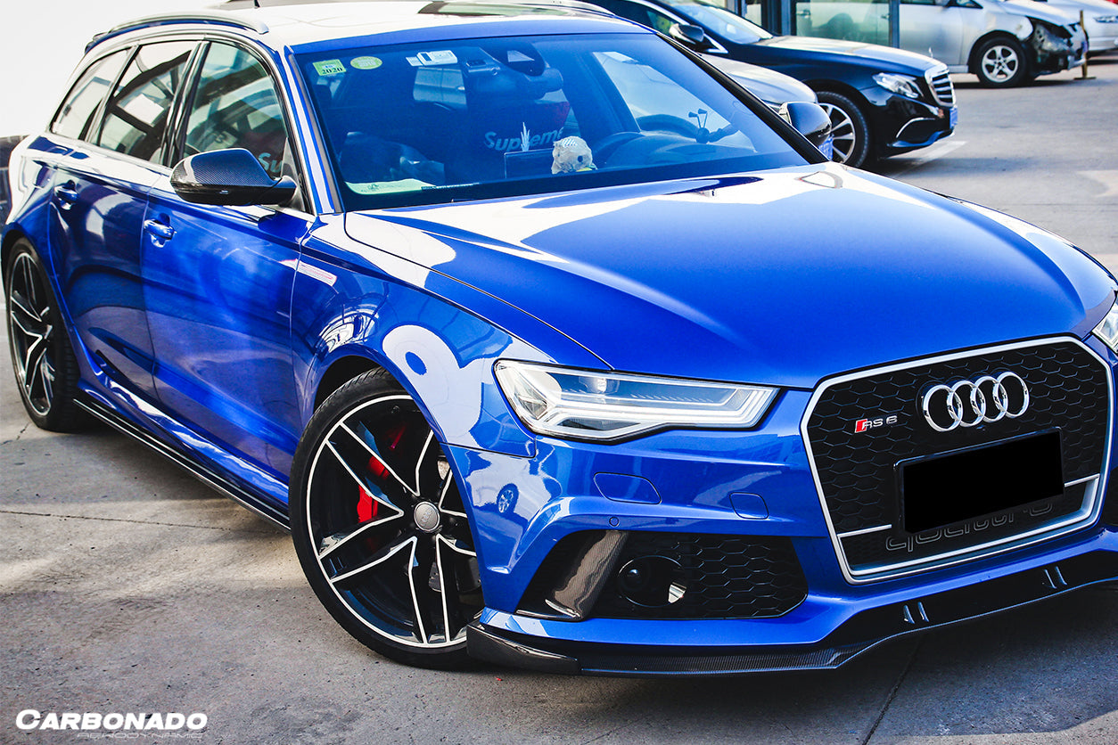 2013-2018 Audi RS6 Avant BS Style Carbon Fiber Front Lip