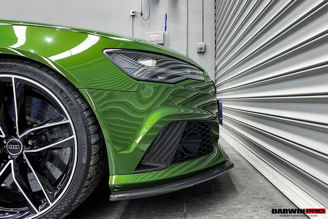 2013-2018 Audi RS6 Avant Carbon Fiber Front Bumper Caps