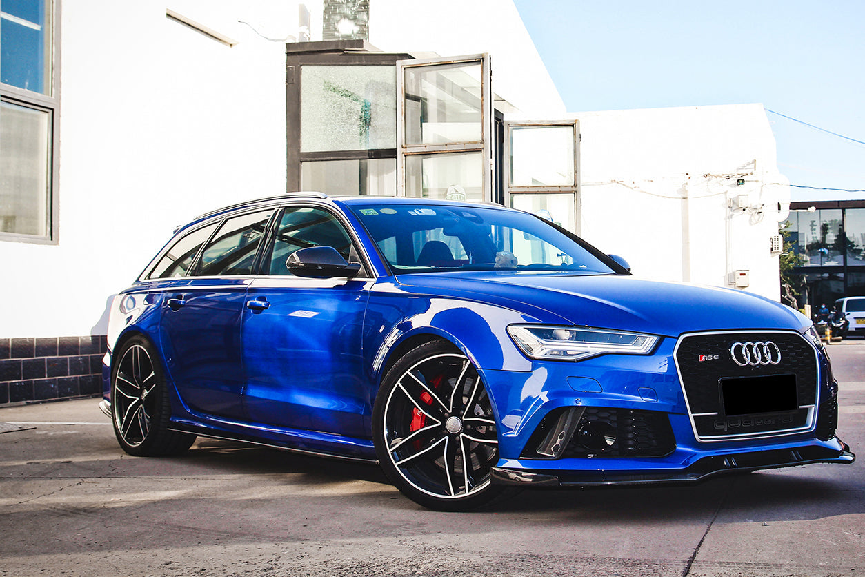 2013-2018 Audi RS6 Avant Carbon Fiber Front Bumper Caps