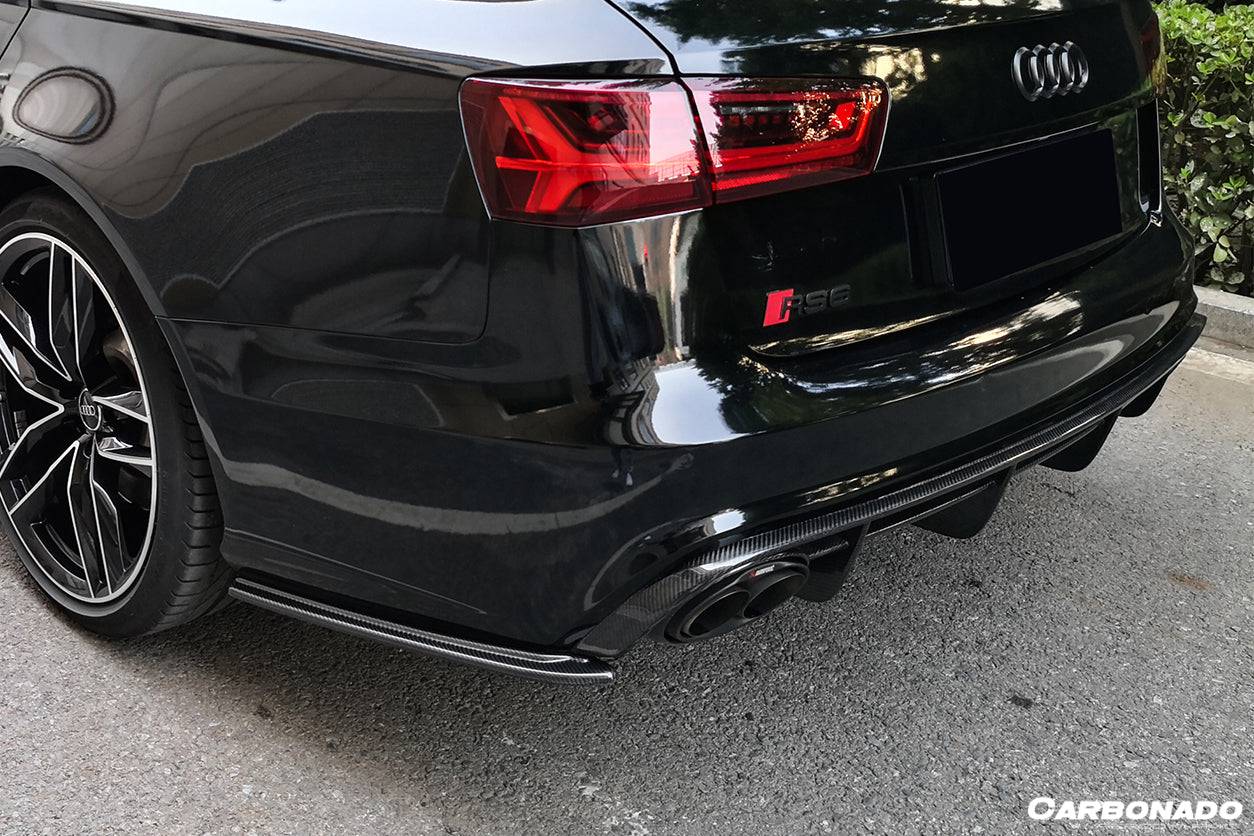 2013-2018 Audi RS6 Avant OE Style Carbon Fiber Rear Lip - Carbonado Aero