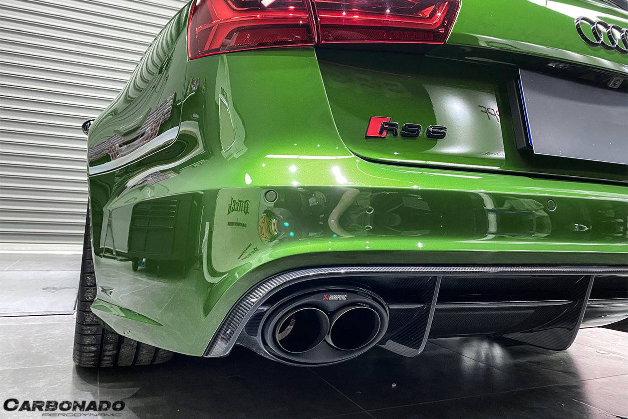 2013-2018 Audi RS6 Avant OE Style Carbon Fiber Rear Lip - Carbonado Aero