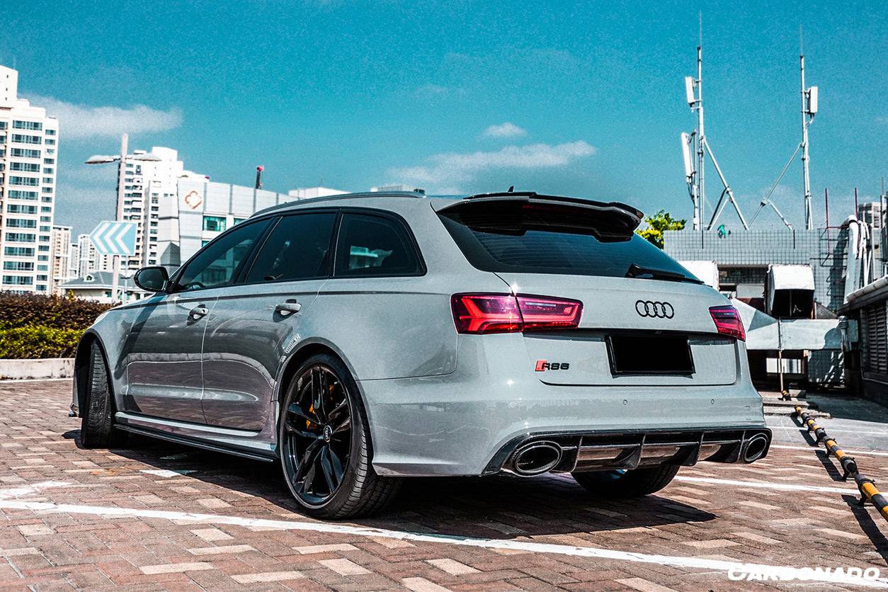 2013-2018 Audi RS6 Avant OE Style Carbon Fiber Rear Lip - Carbonado Aero