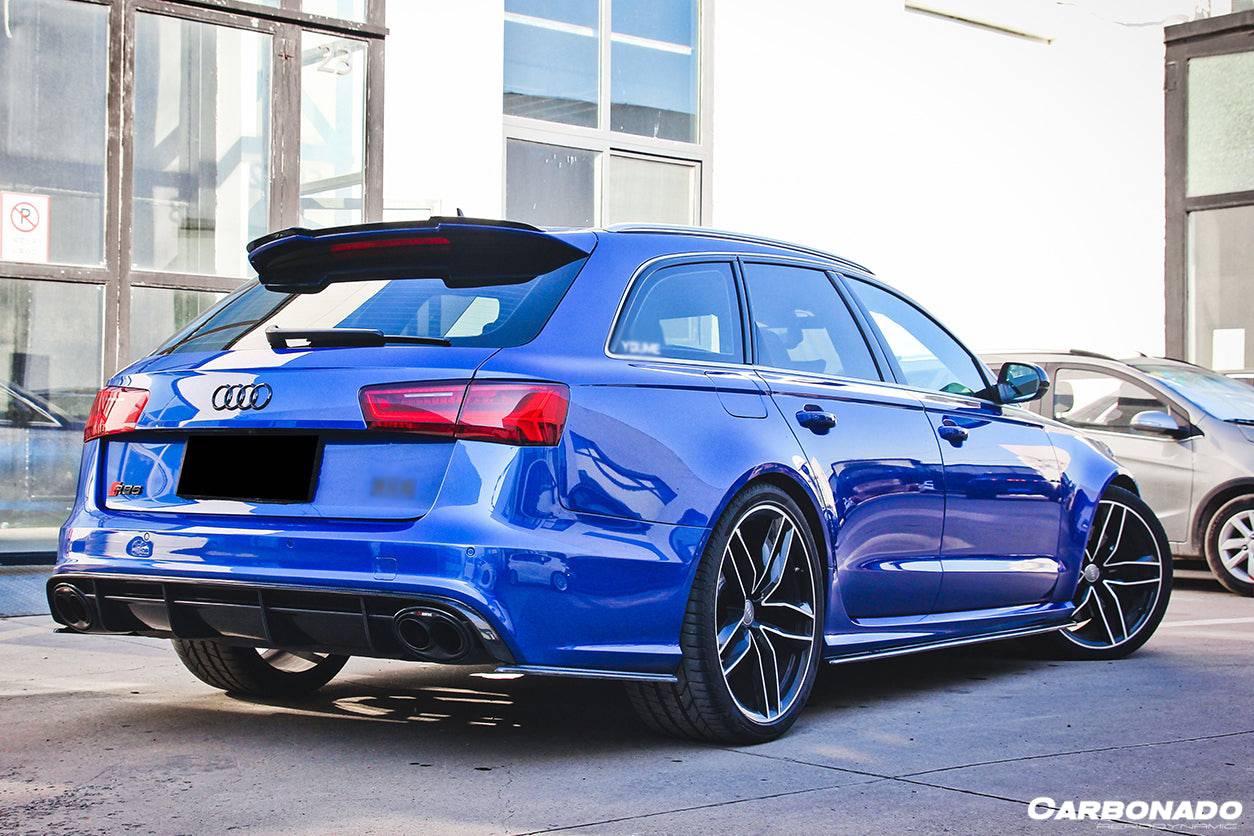 2013-2018 Audi RS6 Avant OE Style Carbon Fiber Rear Lip - Carbonado Aero