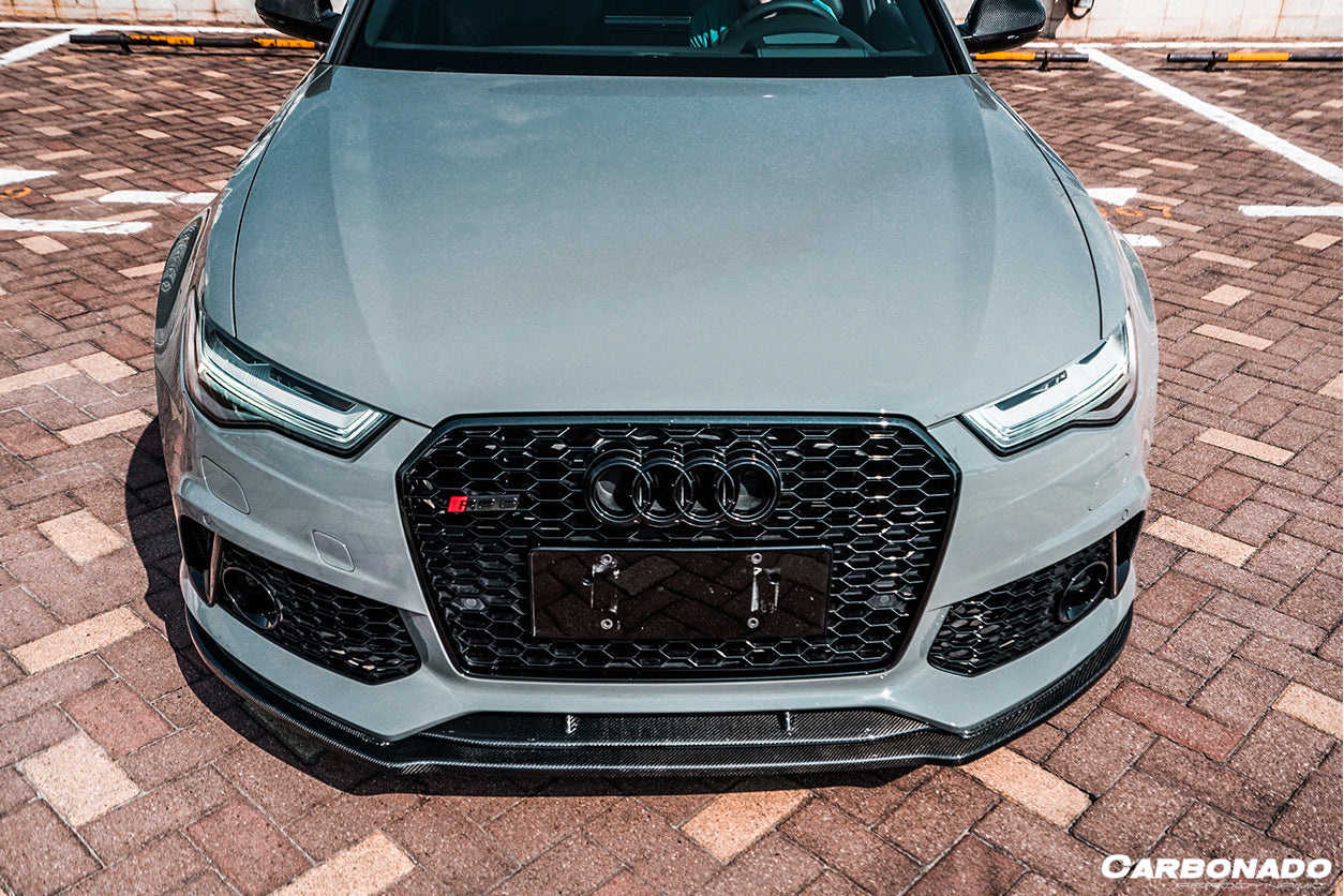 2013-2018 Audi RS6 Avant MN Style Carbon Fiber Front Lip