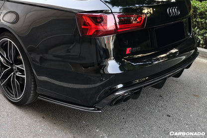 2013-2018 Audi RS6 Avant MN Style Carbon Fiber Rear Cap Splliter
