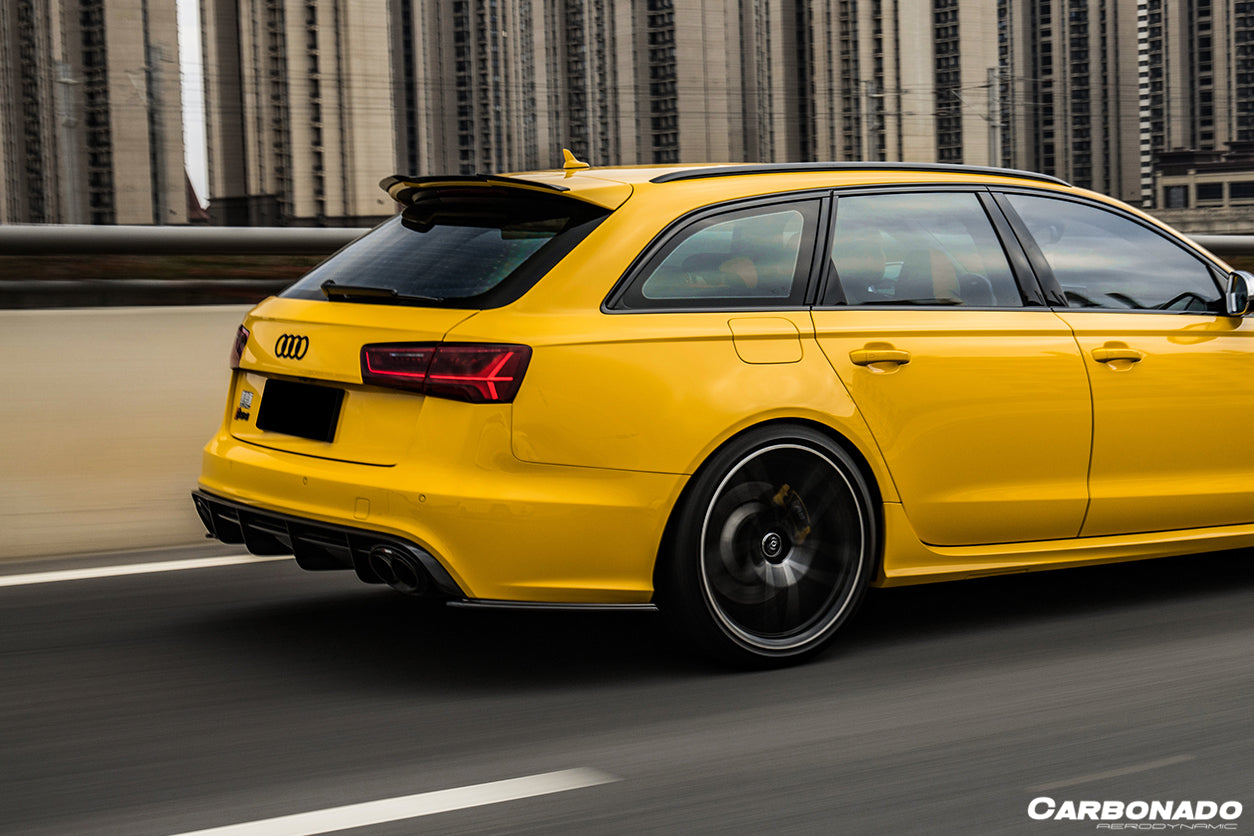 2013-2018 Audi RS6 Avant MN Style Carbon Fiber Rear Cap Splliter