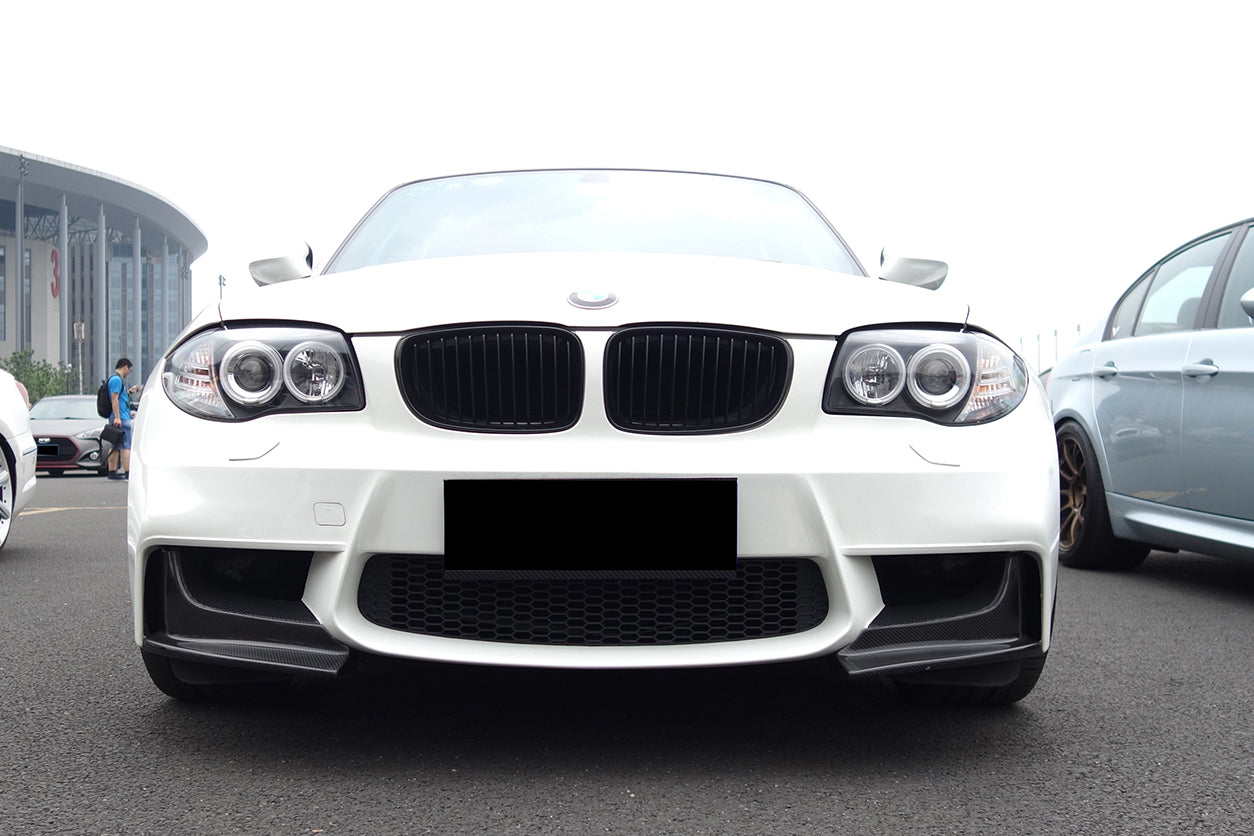 2008-2013 BMW E82 E88 1M RZ Style Carbon Fiber Front Lip Spiliter