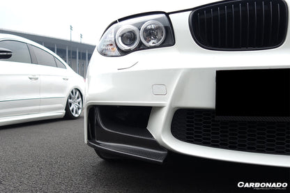 2008-2013 BMW E82 E88 1M RZ Style Carbon Fiber Front Lip Spiliter