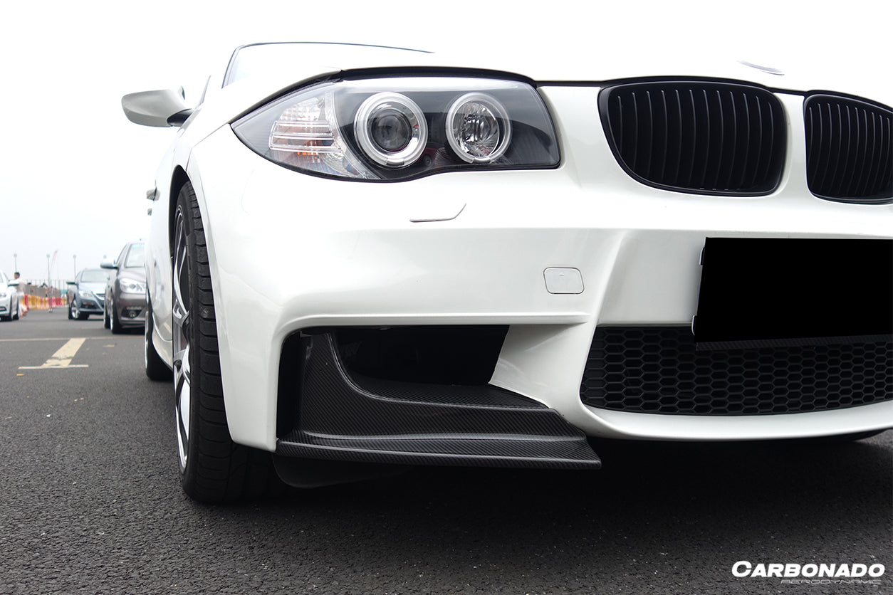 2008-2013 BMW E82 E88 1M RZ Style Carbon Fiber Front Lip Spiliter