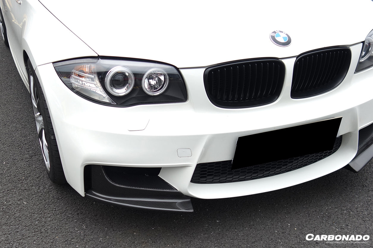 2008-2013 BMW E82 E88 1M RZ Style Carbon Fiber Front Lip Spiliter