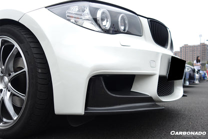 2008-2013 BMW E82 E88 1M RZ Style Carbon Fiber Front Lip Spiliter